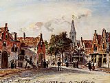 Johan Barthold Jongkind Famous Paintings - 'Rue De Village, Hollande'